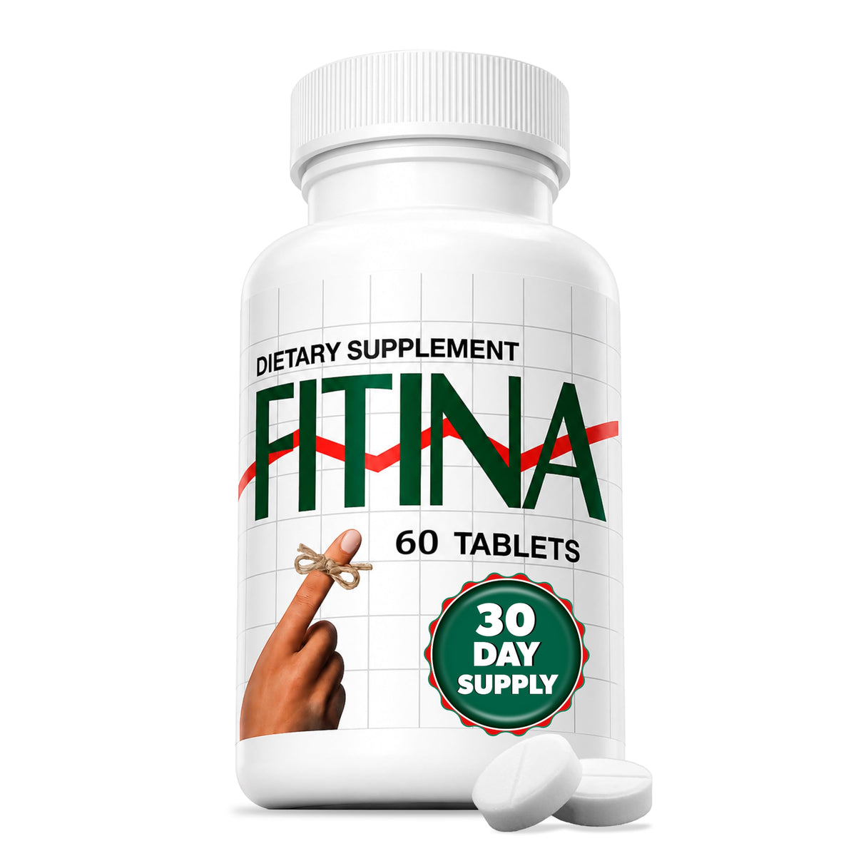Fitina Thiamine B1 Supplement with B6 for Memory Focus - 60 Tablets