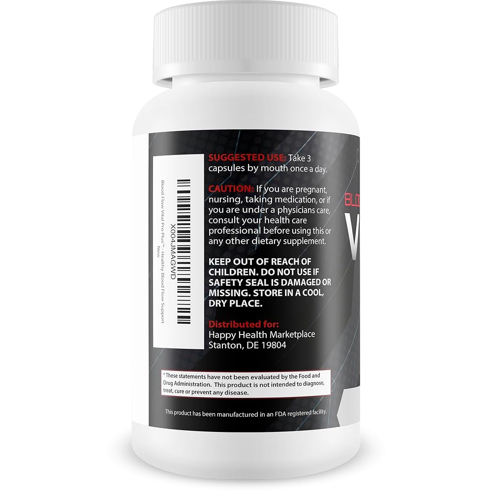 Happy Health Marketplace Blood Flow Vital Pro Plus - 90 Capsules - image 3