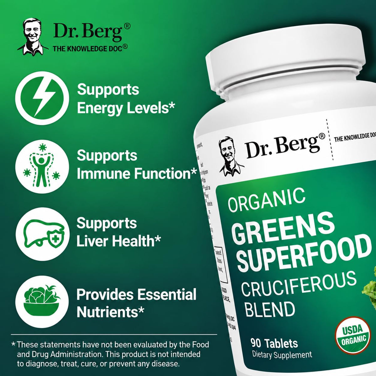 Dr. Berg's Organic Cruciferous Support