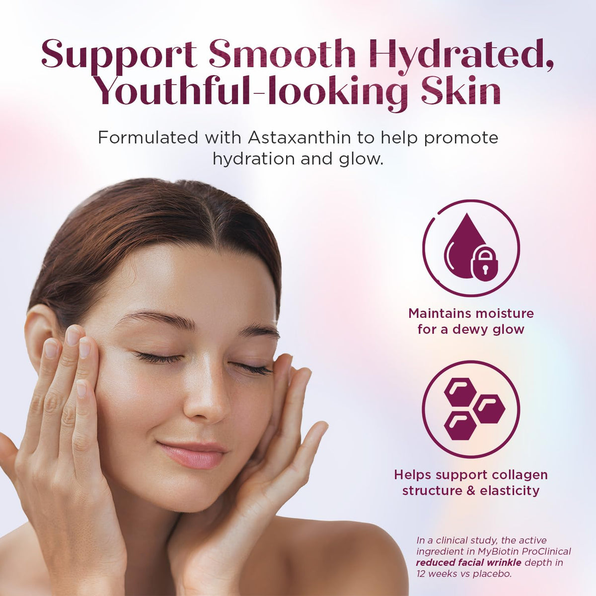 Purity Products MyBiotin ProClinical w/Astaxanthin Healthier Skin +