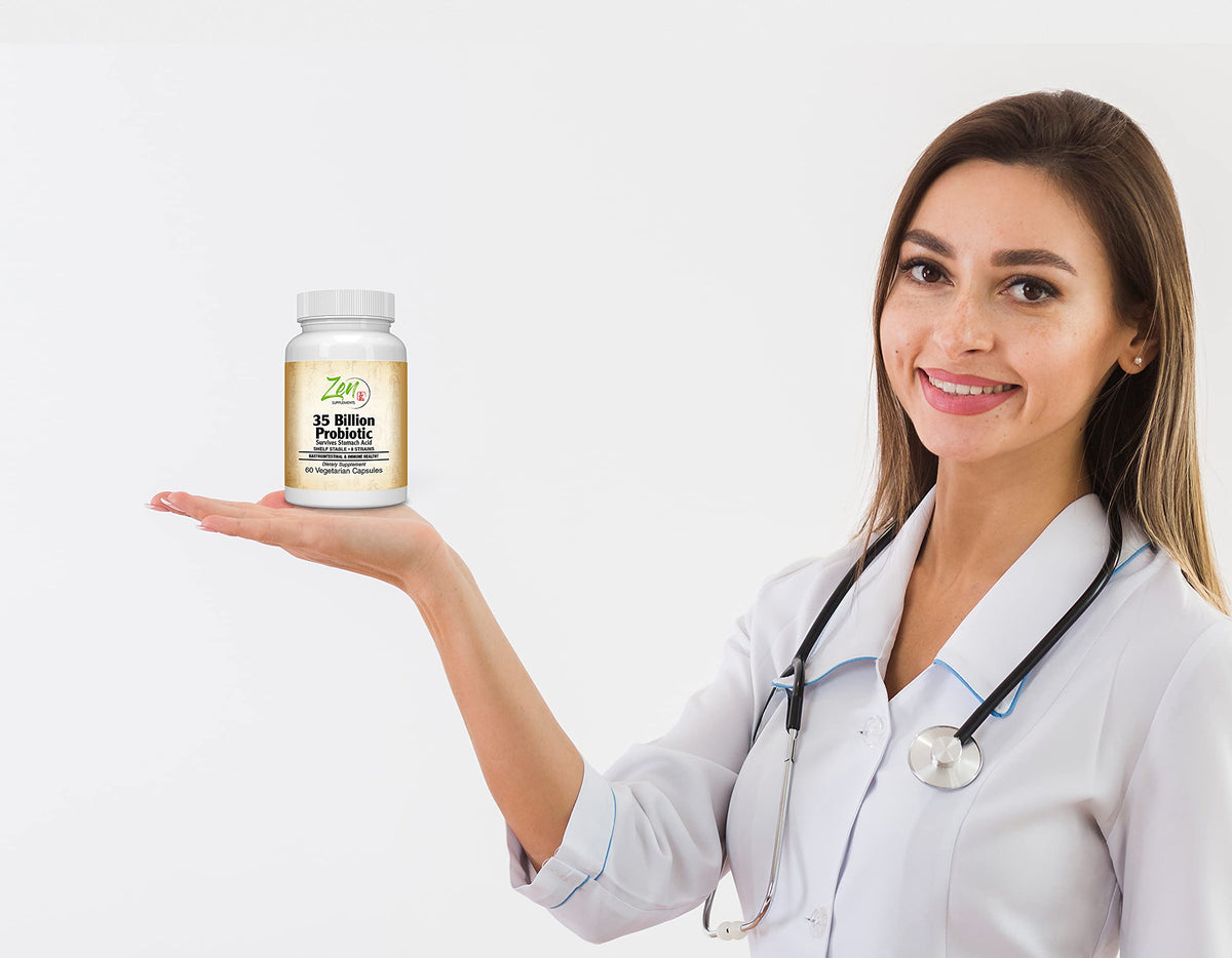 Zen Supplements 35 Billion CFU Probiotic 8 Strains - 60 Vegetarian Capsules - image 4