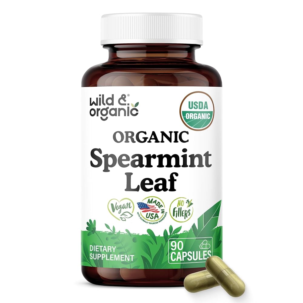 Wild & Organic USDA Organic Spearmint Capsules - 90 Count