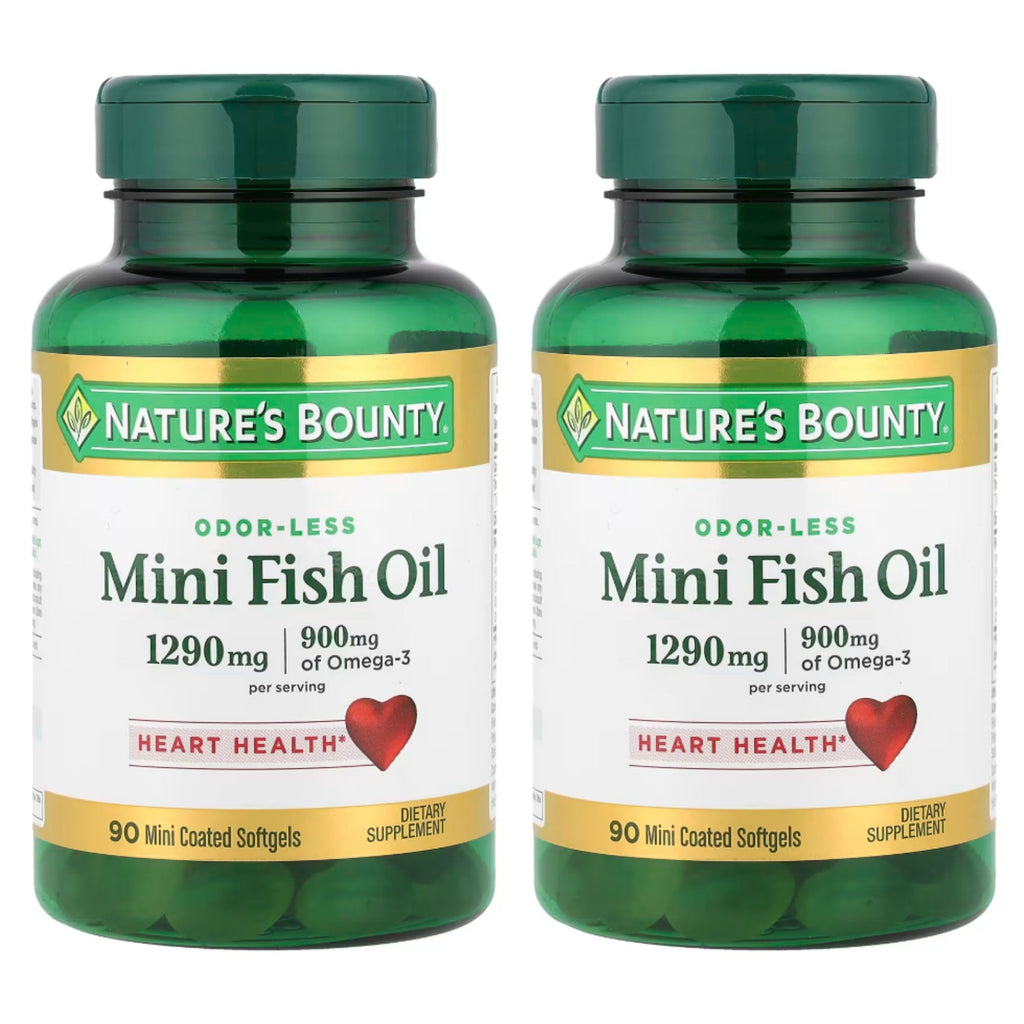 Nature's Bounty Fish Oil 1290 mg Mini Softgels - 180 Count