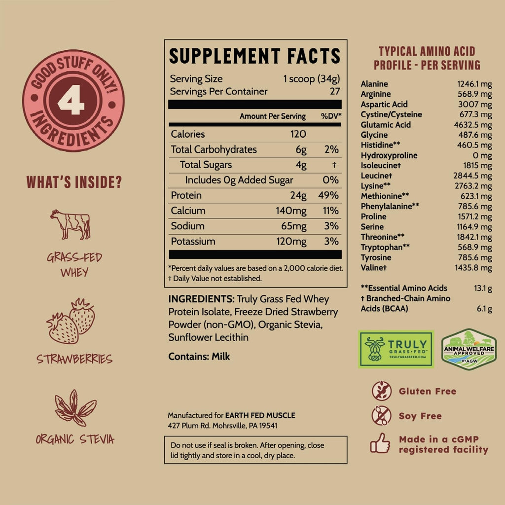 Earth Fed Muscle Whey Protein Isolate