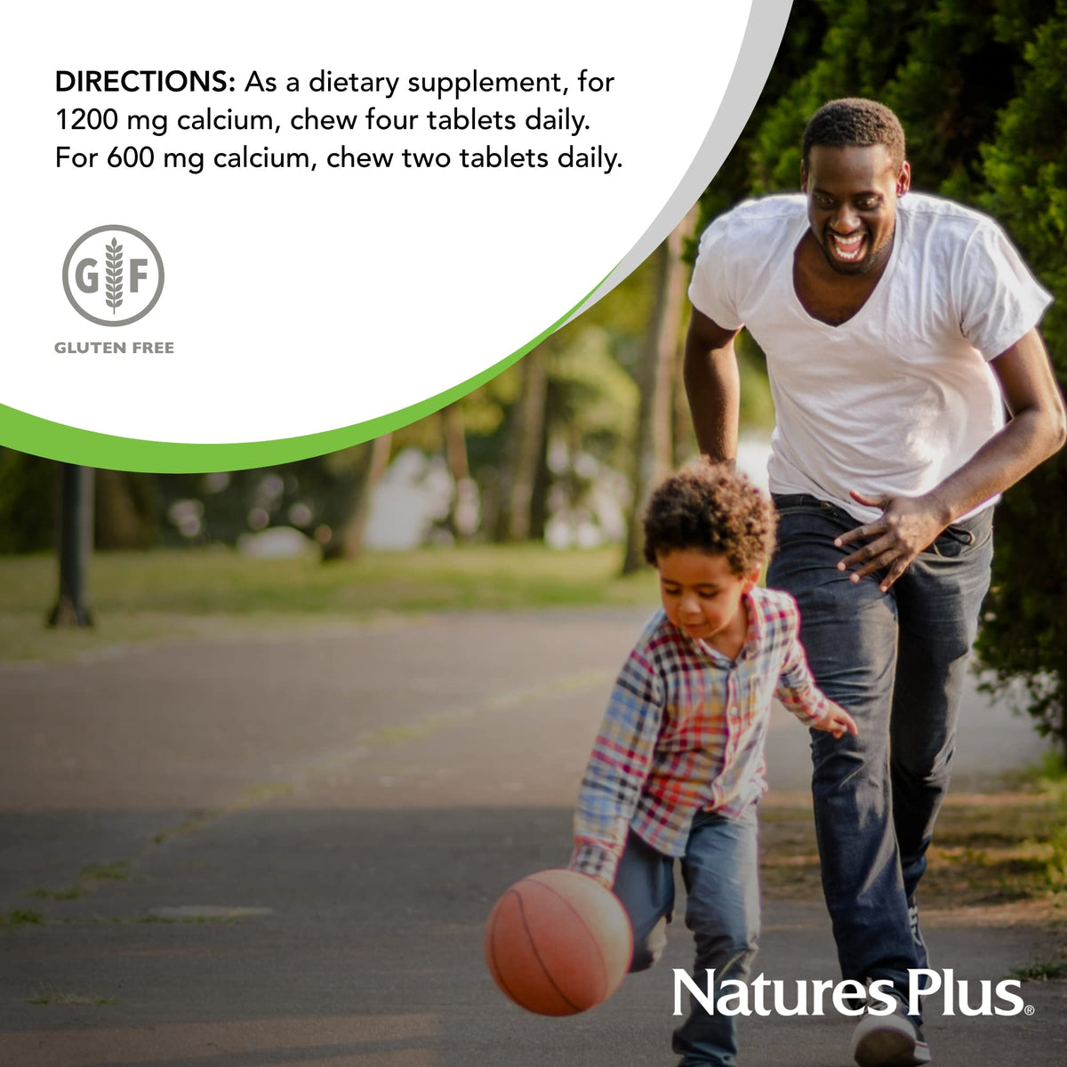 NaturesPlus Cal/Mag/VIT D3 with Vitamin K2-60 Chewable Tablets