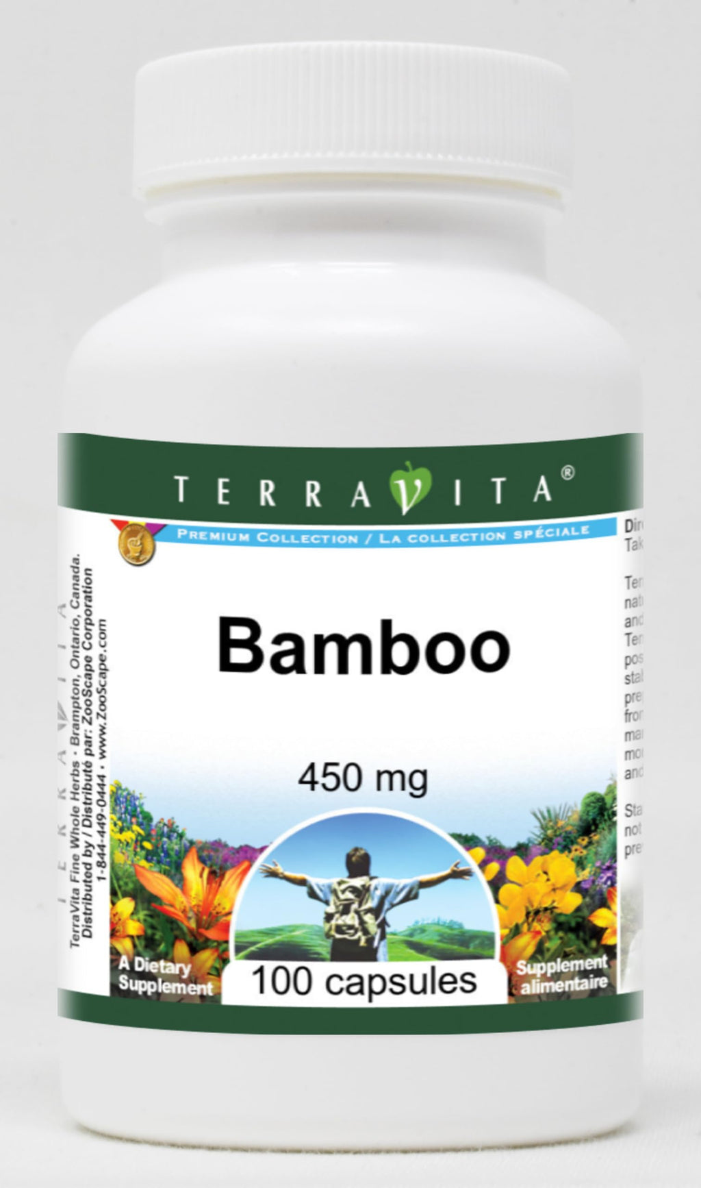 Terravita Bamboo 450 mg - 300 Capsules (3 Pack)