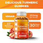 Vitamatic Vegan Turmeric Gummies with Ginger & Black Pepper - 60 Count - image 4