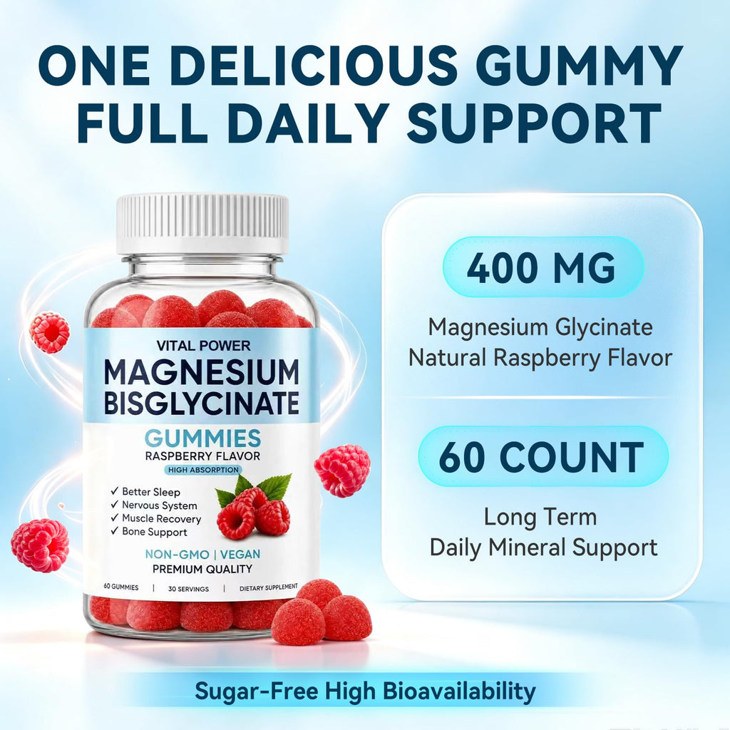 VITAL POWDER Magnesium Bisglycinate Gummies - 60 Count - image 2
