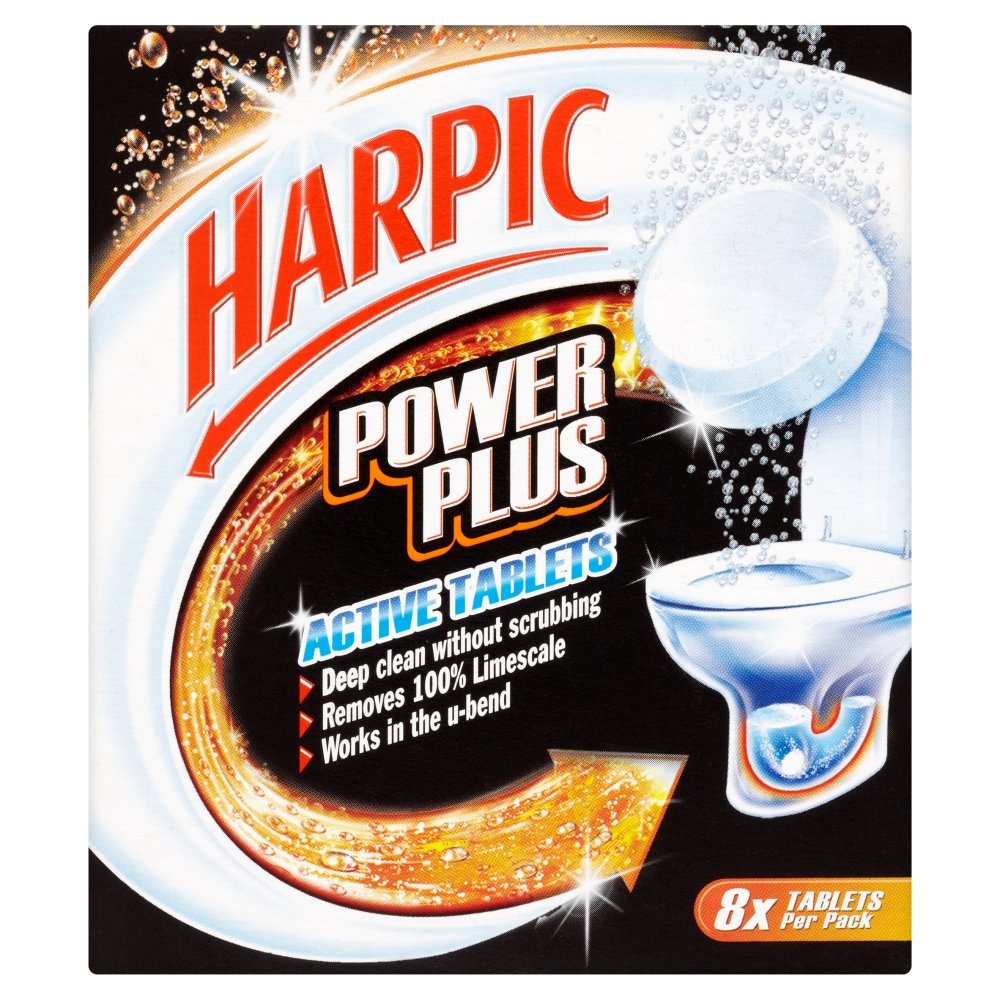 Harpic Powerplus Active Tablets Toilet Cleaner - 8 Tablets