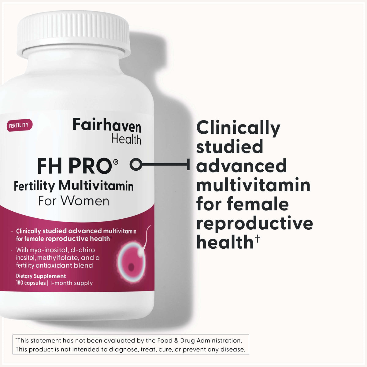 Fairhaven Health FH PRO Fertility Multivitamin for Women - 180 Capsules - image 2