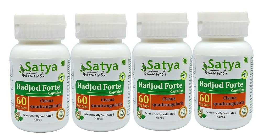Satya Naturals Hadjod Forte Capsules 500 mg. 60 Veg. Capsule