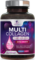 Nature's Nutrition Multi Collagen Complex Pills - Hydrolyzed Collagen