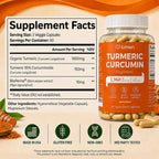 Lumen Naturals Turmeric Curcumin Supplement with Black Pepper - 180 Capsules - image 7