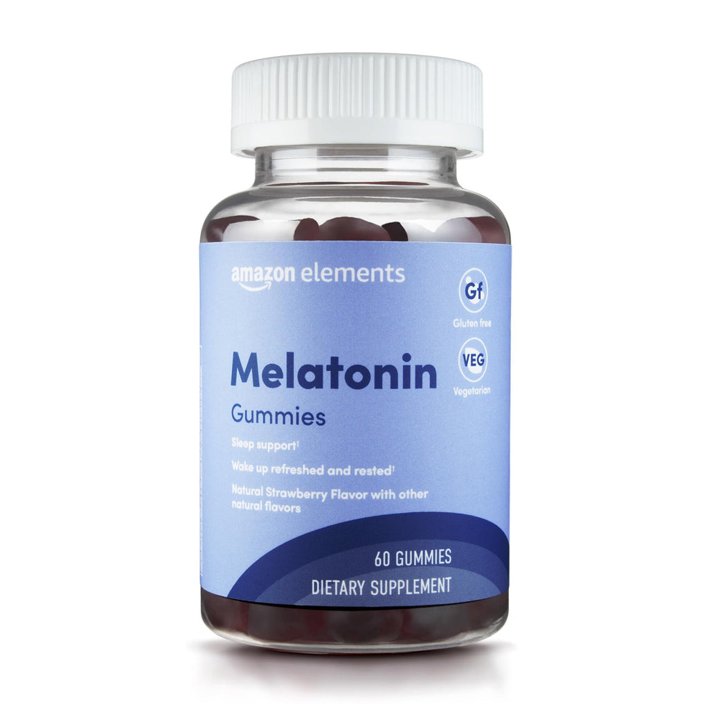 Amazon Elements Melatonin Gummies Sleep Support 10mg - 60 Count