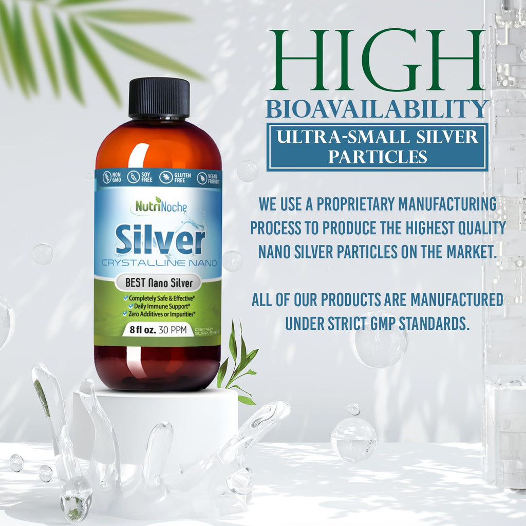 Nutrinoche Colloidal Silver - 30 PPM - Colloidal Silver Liquid