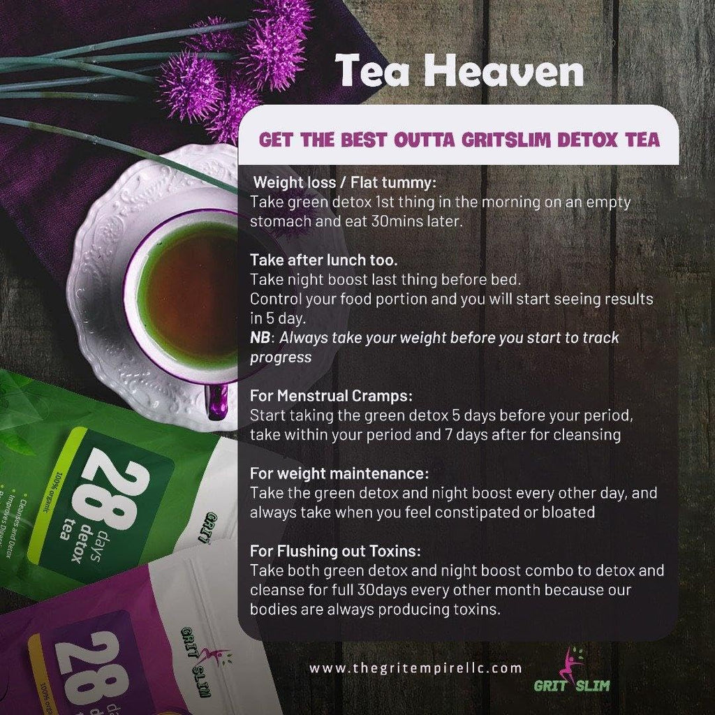 Generic Gritslim 28 Days Detox Tea - 150 Teabags - image 2