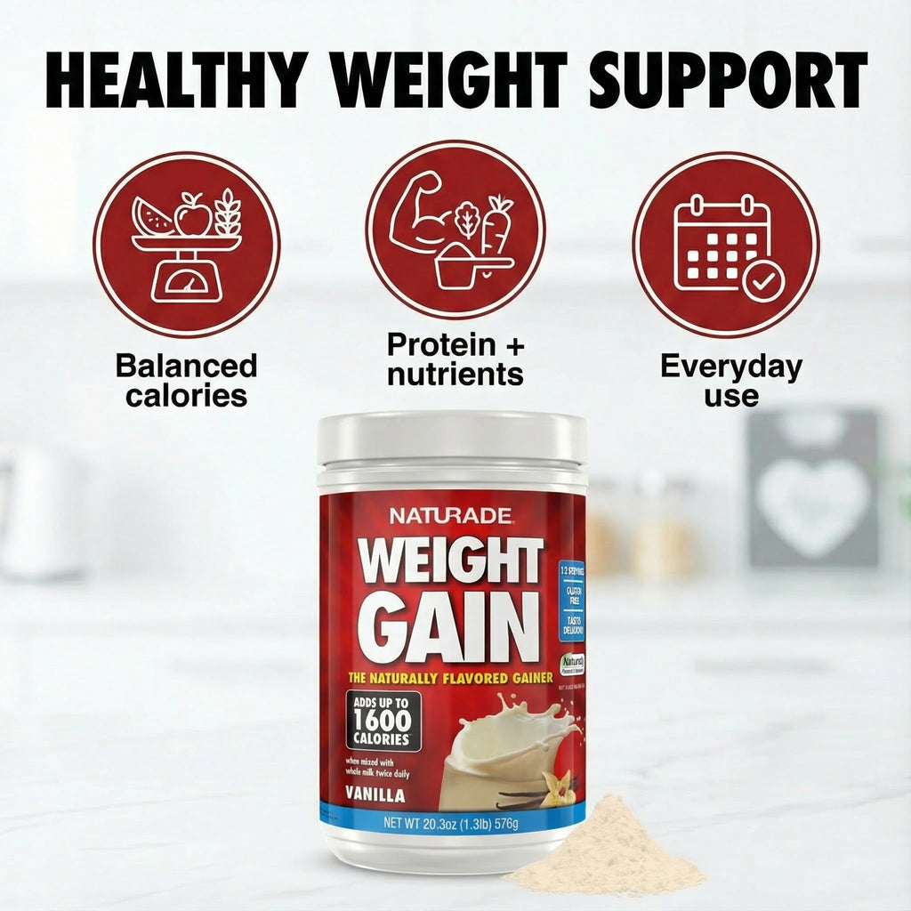 Naturade Weight Gain Nutrition Drink Mix Vanilla - 20.3 oz - image 3