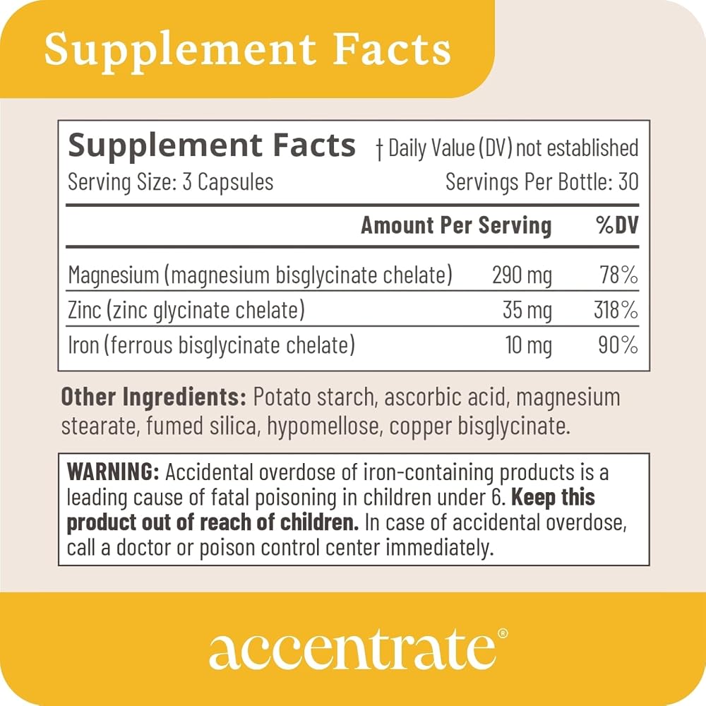 Accentrate Minerals 110 Brain Support for Focus & Mood - 90 Capsules - image 5