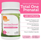 Zahler Total One Prenatal Vitamins - 120 Capsules - image 2