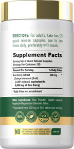 Carlyle Acai Berry Supplement - 250 Capsules - image 2