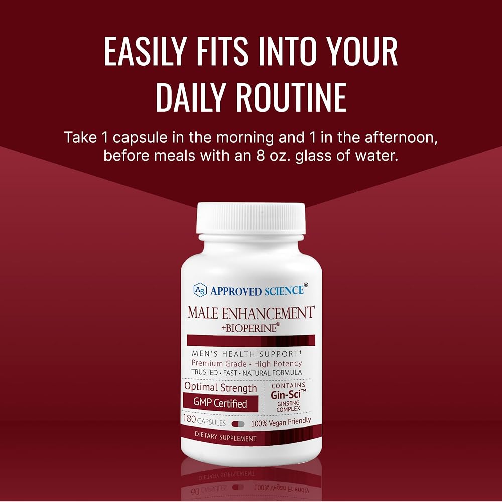Approved Science Male Enhancement - 180 Vegan Capsules - image 5