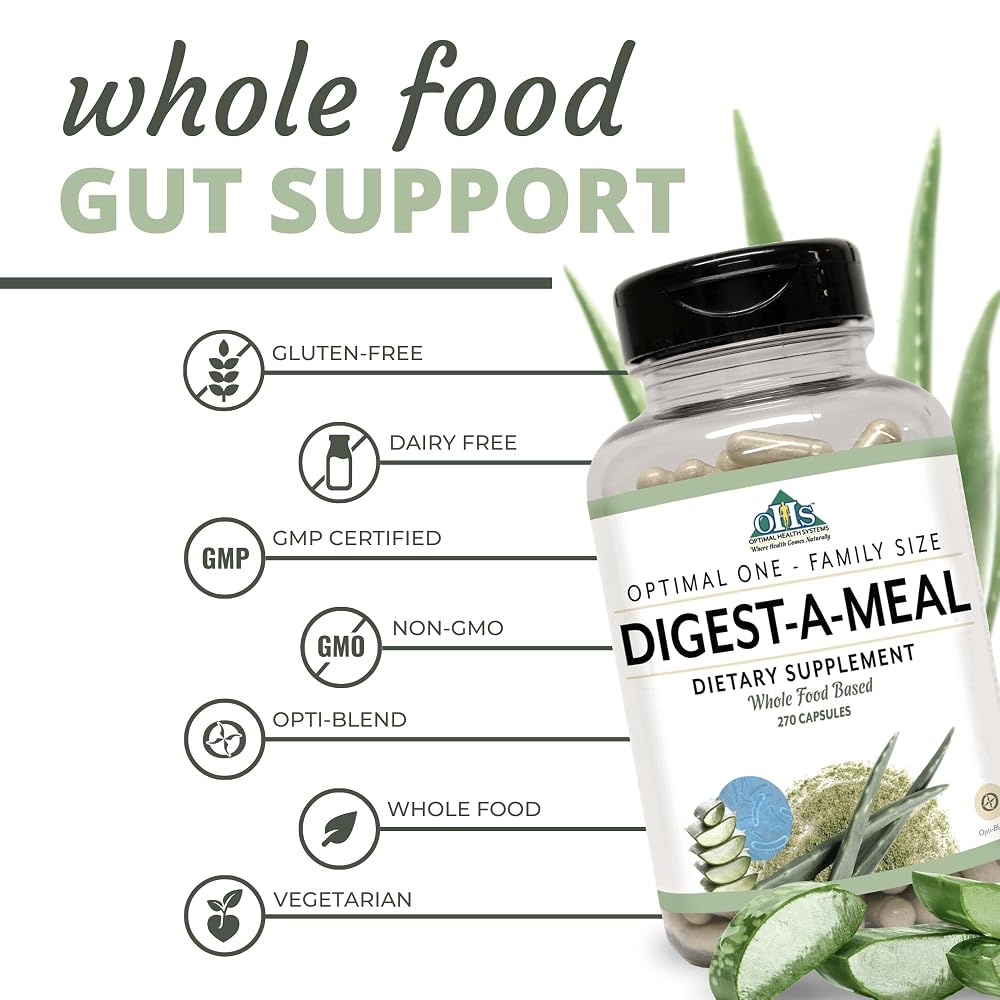 Optimal Health Systems Digest-A-Meal Enzyme Probiotic Blend - 270 Capsules - image 3