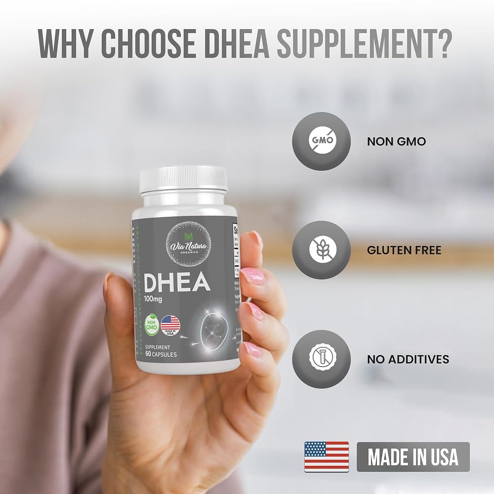 Via Natura Organics DHEA 100mg - 60 Capsules - image 3