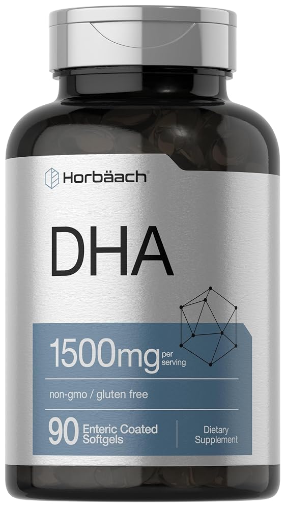 Horbäach DHA Supplement 1500mg Omega-3 - 90 Softgels