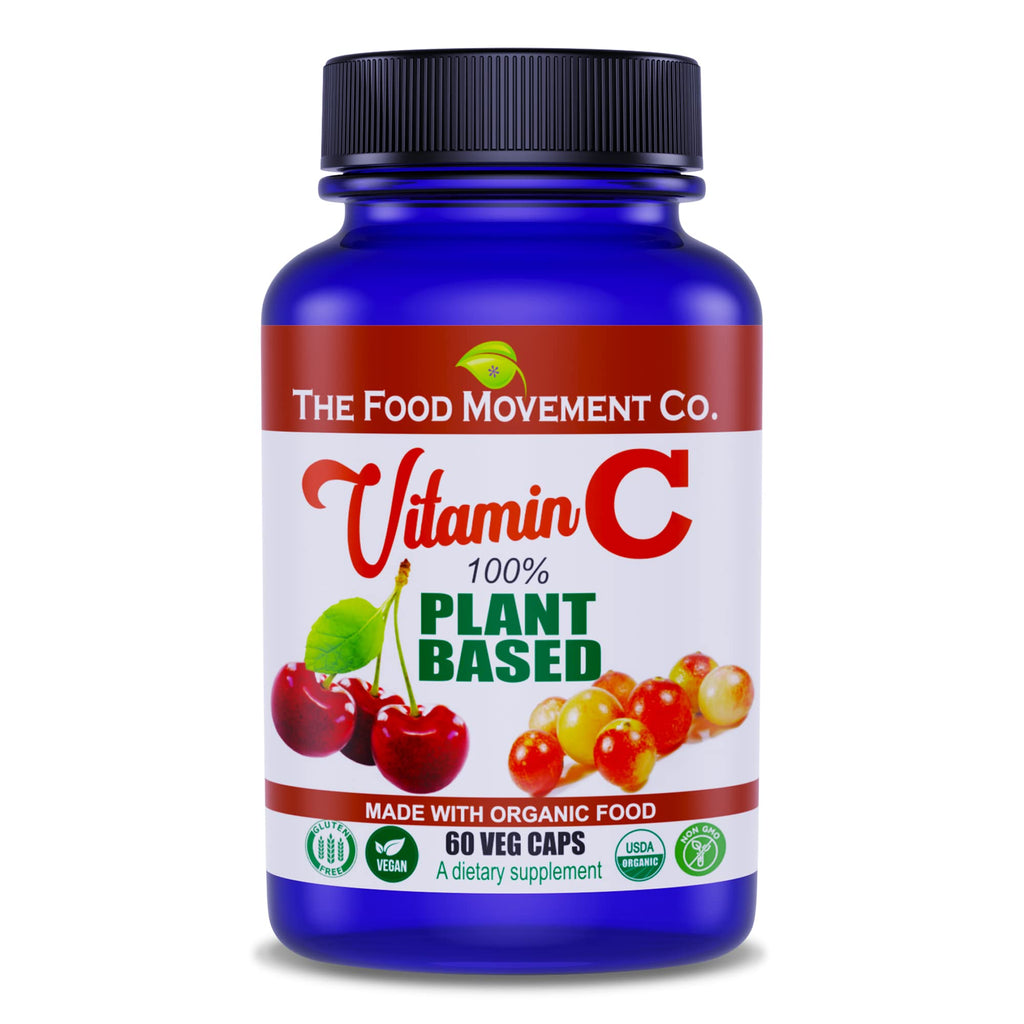 THE FOOD MOVEMENT CO. Plant-Based Vitamin C 125mg - 60 Capsules