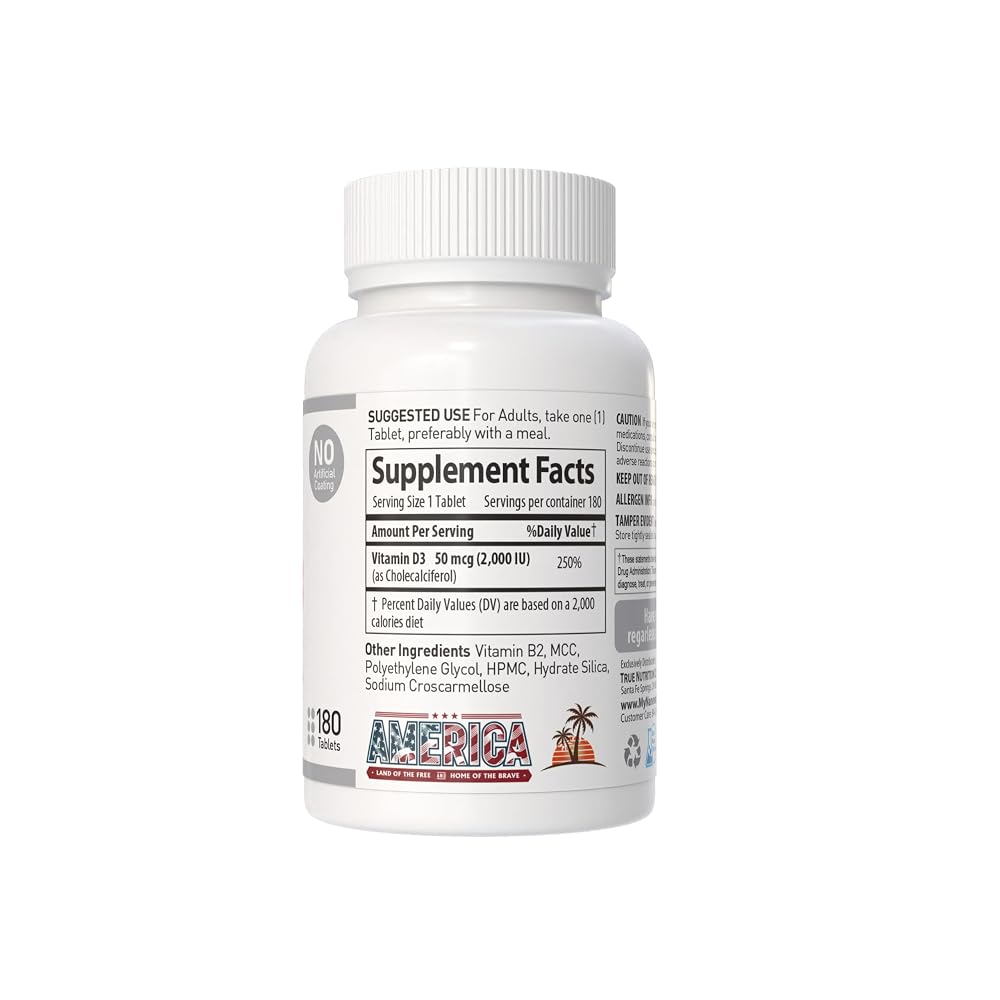 NANOWELL Vitamin D3 2000 IU - 360 Tablets - image 4