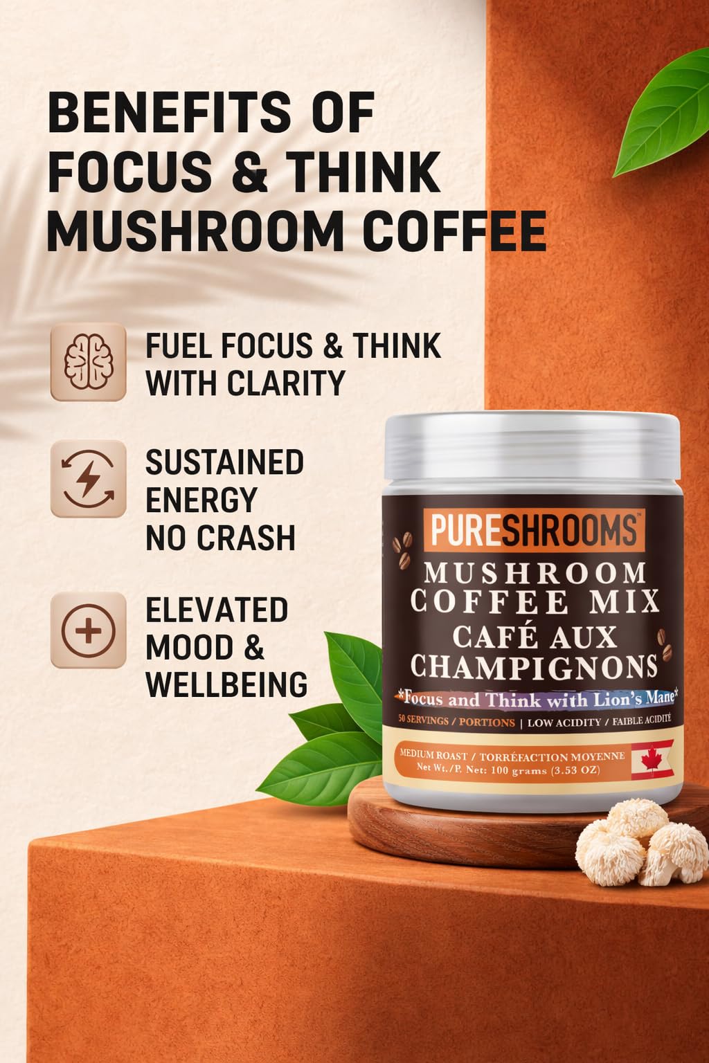 Pure Shrooms Adaptogenic Coffee