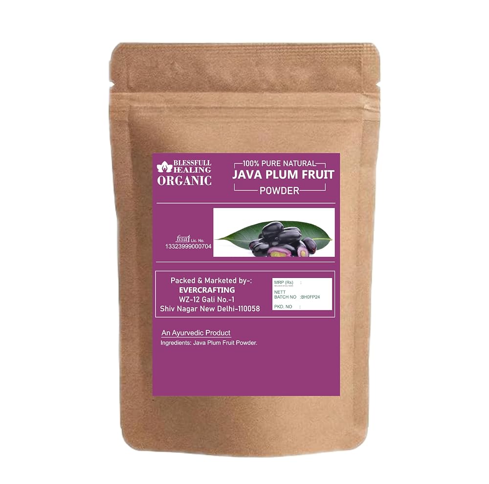 Blessfull Healing Organic Java Plum Fruit Powder 100% Pure Natural