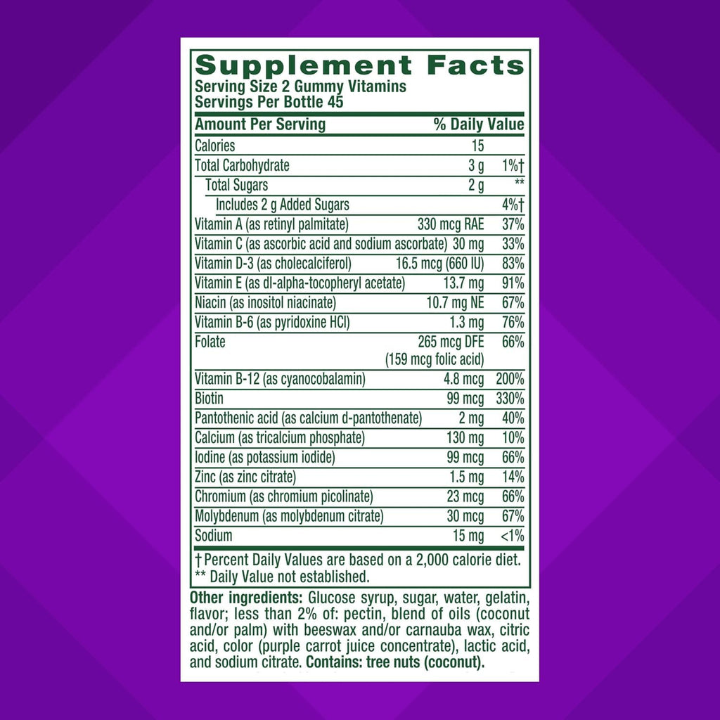 Vitafusion GLP-1 Support Multivitamin Gummies - 90 Count - image 2