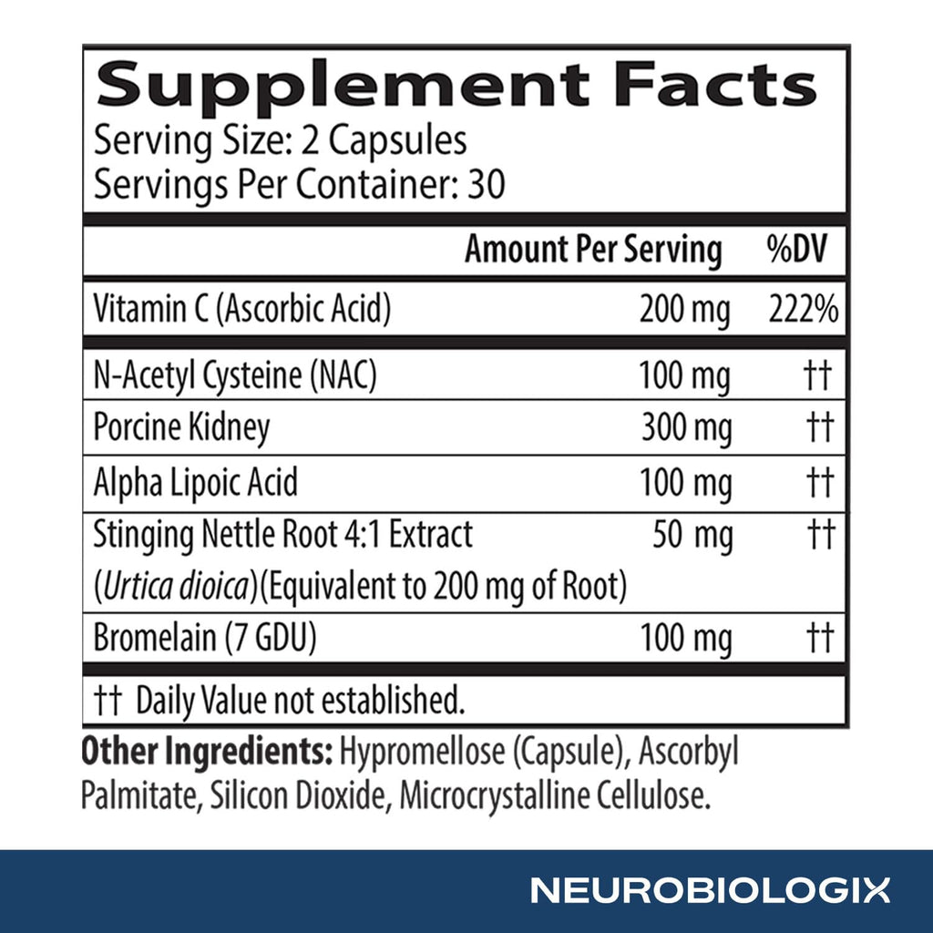 Neurobiologix Gut Histamine Supplement NAC & Quercetin - 60 Capsules - image 5
