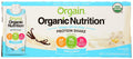 Orgain Organic Vegan Plant Based Nutritional Shake Vanilla Bean - 12 Count