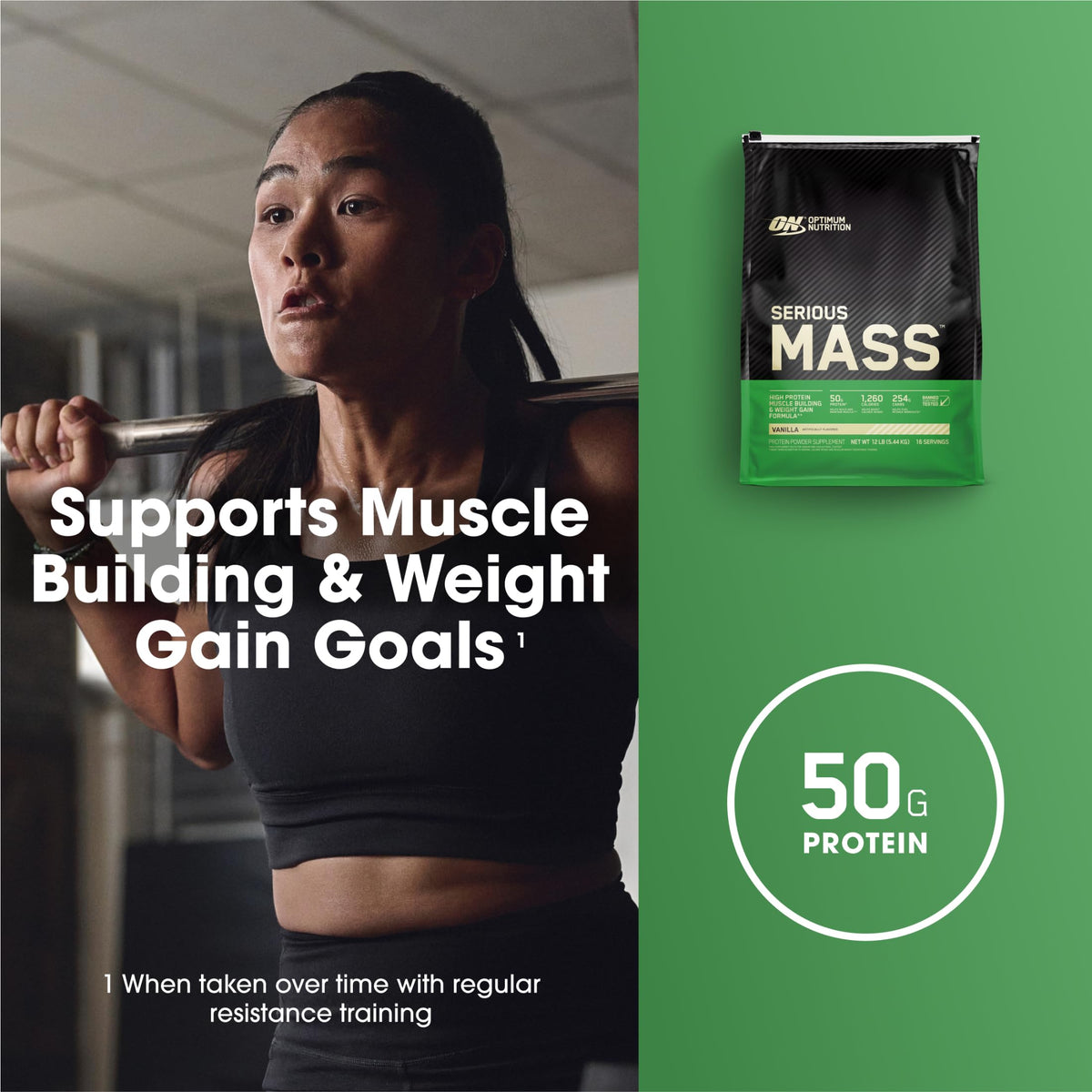 Optimum Nutrition Serious Mass Weight Gainer Protein Powder