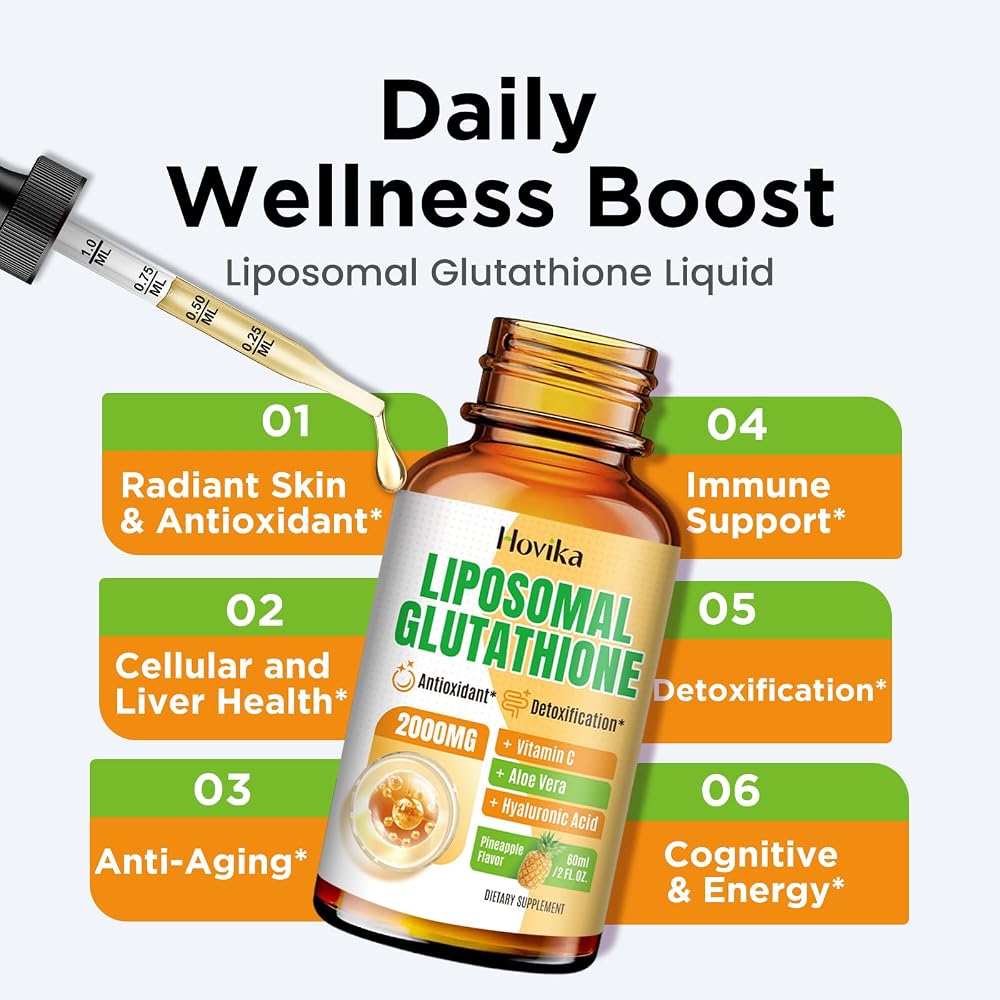 Hovika Liposomal Glutathione Supplement 2000mg