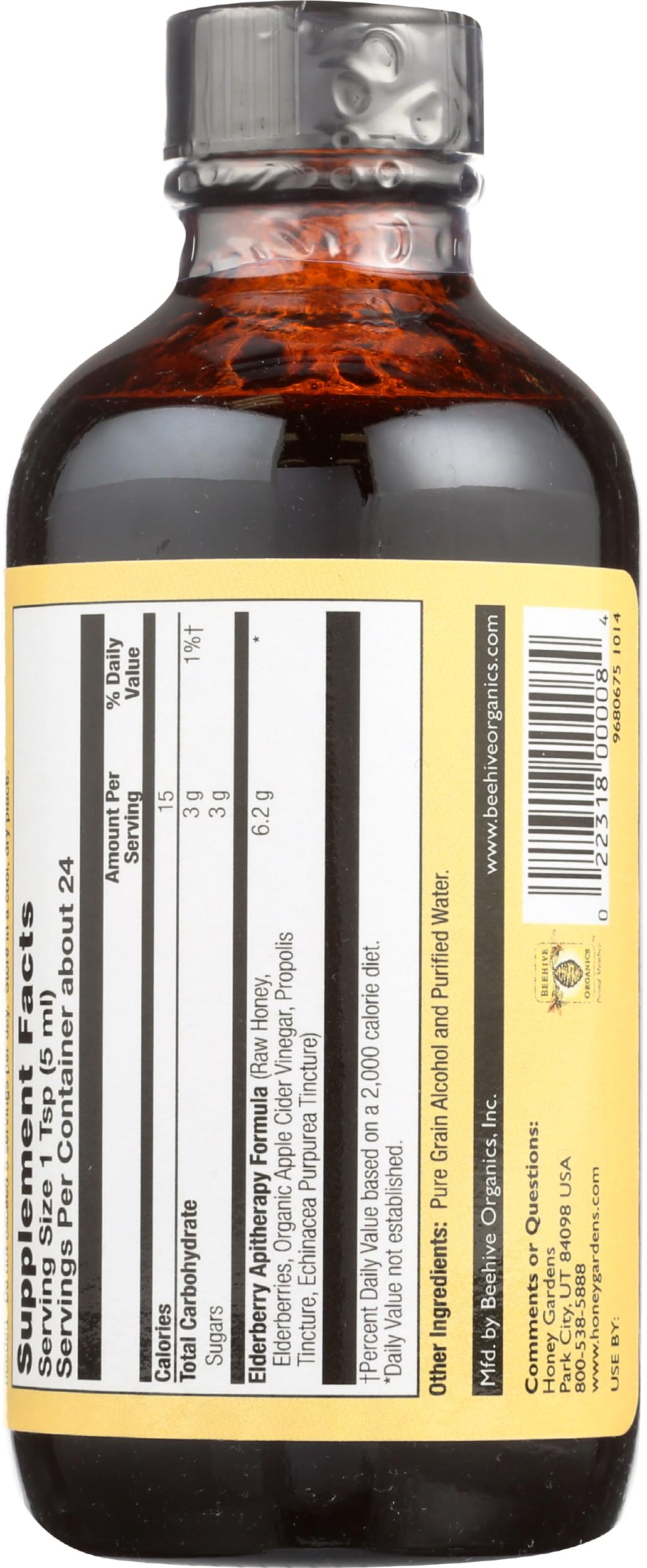 Honey Gardens Elderberry Extract Syrup for Immune Support - 4 Fl Oz - image 2