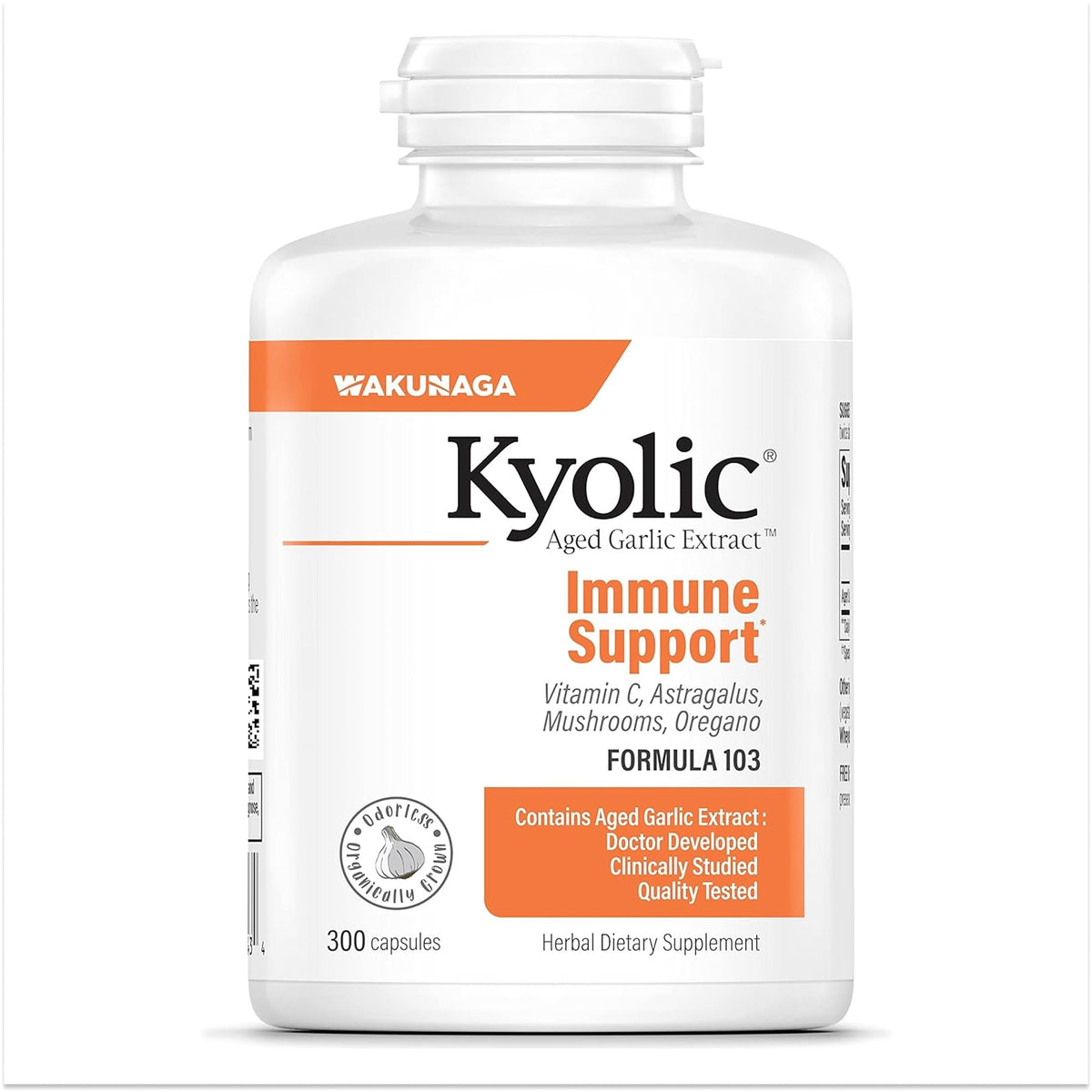 Kyolic Aged Garlic Extract Immune Support Formula 103 - 300 Capsules