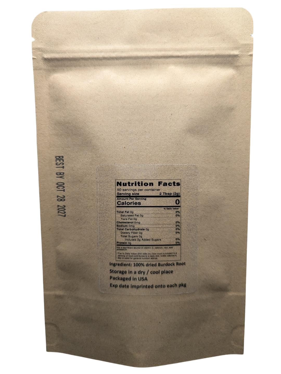 Nature Tea Burdock Root 우엉차 - Arctium lappa Roasted Loose Burdock
