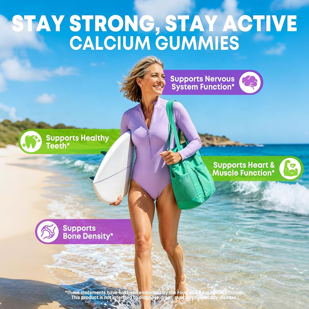VZOXAINS Calcium Magnesium Zinc Gummies