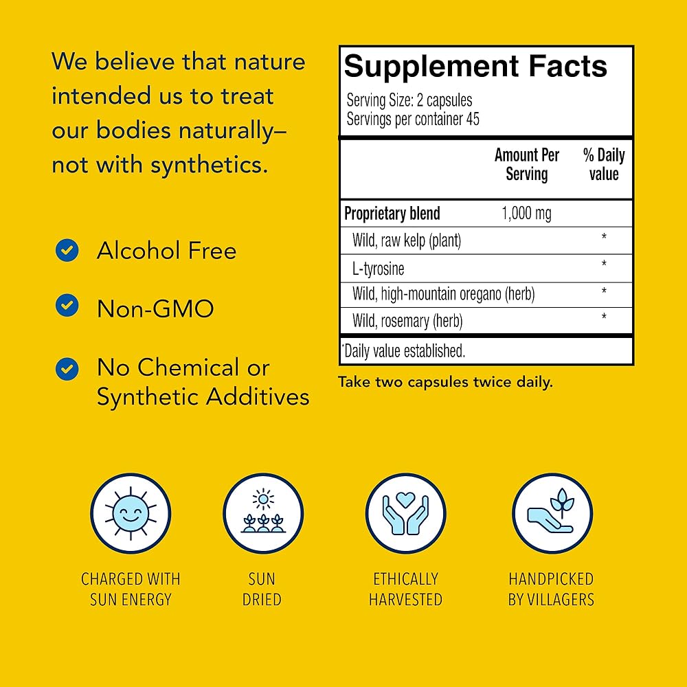 NORTH AMERICAN HERB & SPICE Thyroset Thyroid Support - 90 Capsules - image 4