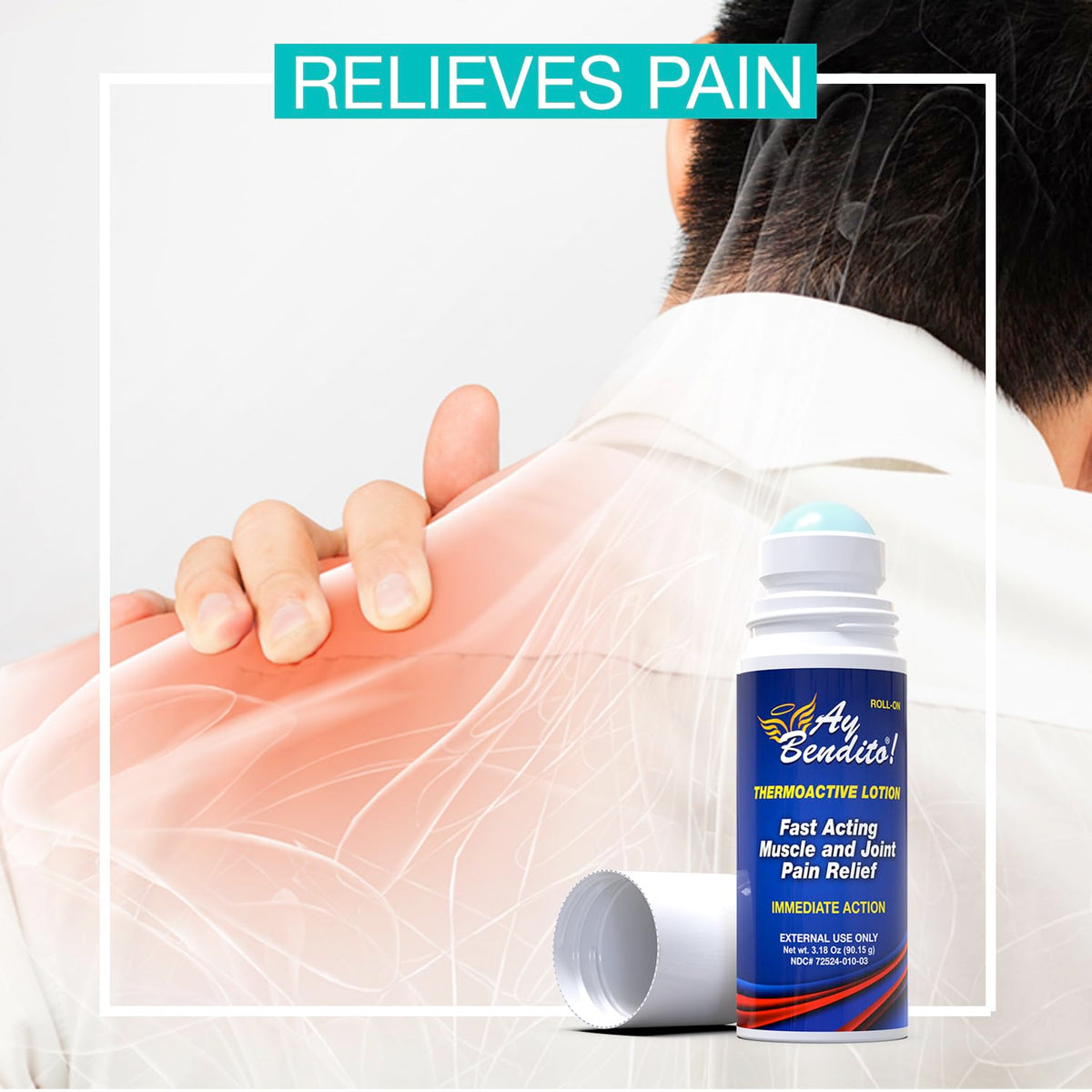 Ay Bendito! Thermoactive Lotion Roll-On for Joints and Muscles - 2 Pack - image 5