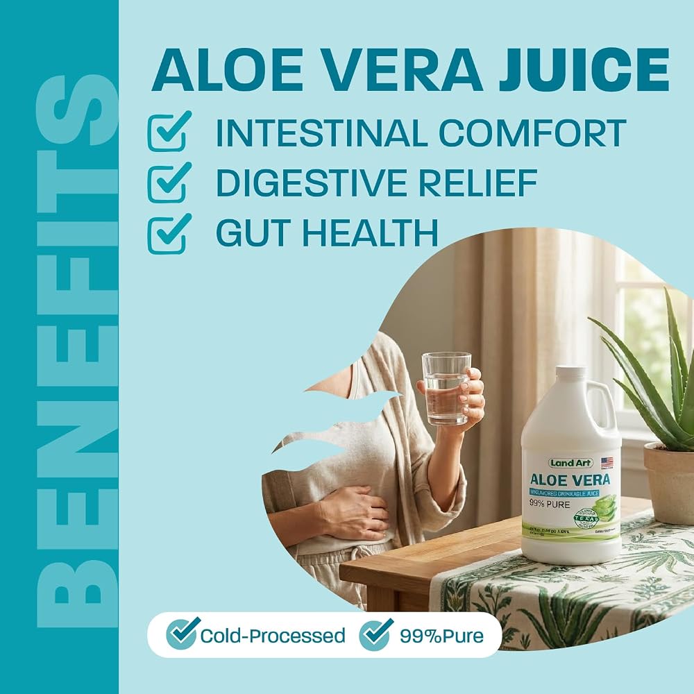 Land Art Pure Aloe Vera Juice - Cold-Processed - Inner Filet from - image 3