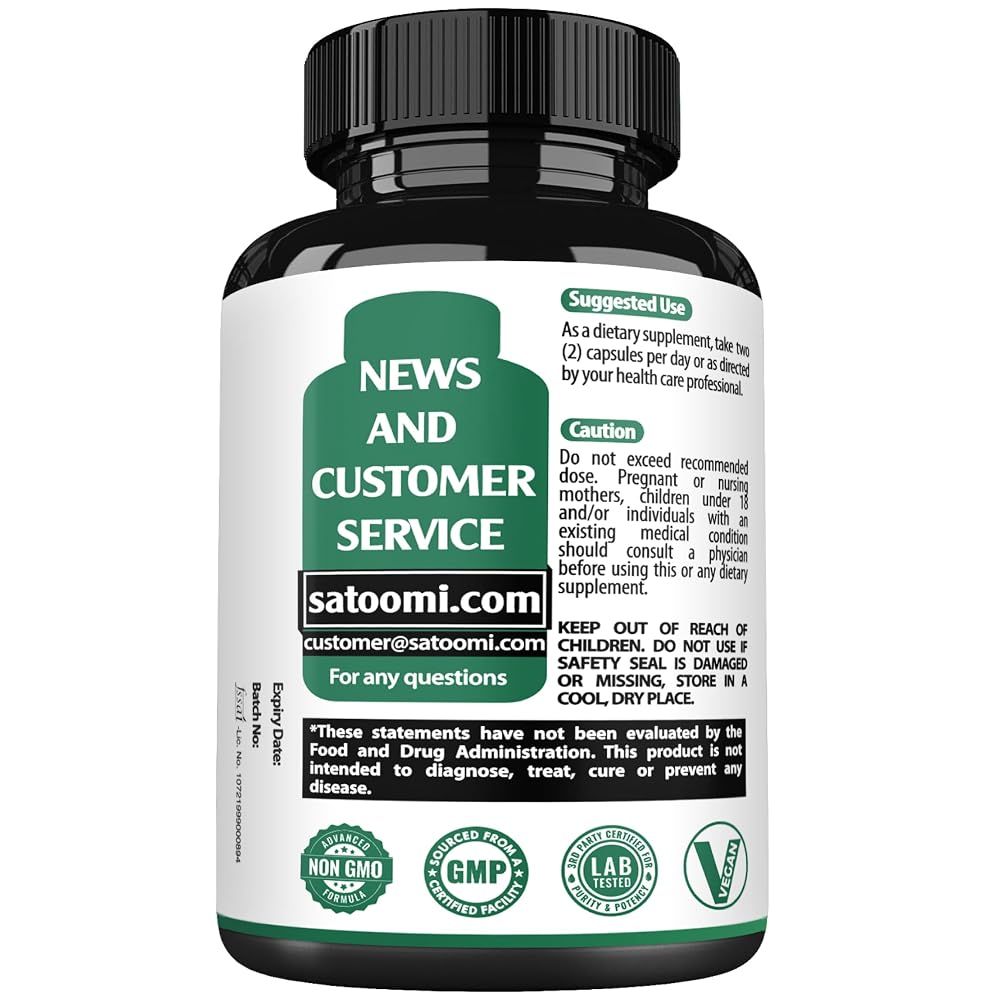 Satoomi 8in1 NMNH & NAD+ Supplement - 60 Capsules for 30 Days