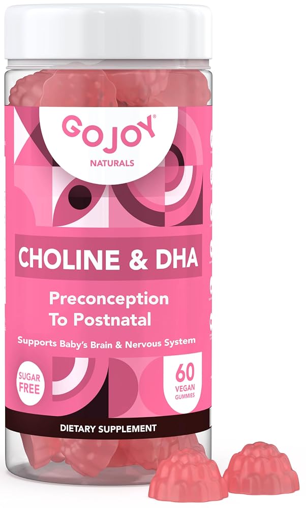 GOJOY NATURALS Prenatal Gummies with Choline & DHA - 60 Count