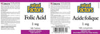 Natural Factors Folic Acid 1mg - 180 Tablets - image 2
