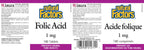 Natural Factors Folic Acid 1mg - 180 Tablets - image 2