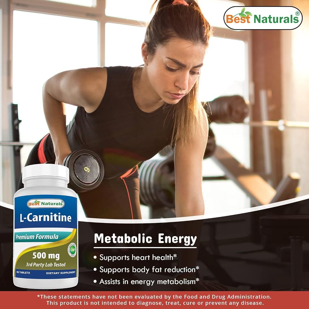 Best Naturals L-Carnitine Tartrate 500 mg - 90 Tablets - image 6
