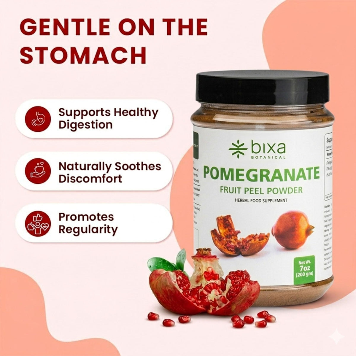 bixa BOTANICAL Pomegranate Peel Powder & Greater Glangal Powder